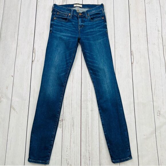 Madewell 8” Skinny Factory Faded Jeans Size 26T - Picture 3 of 13